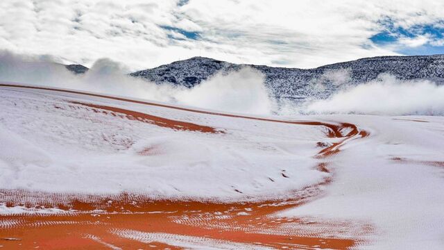 nieve desierto sahara